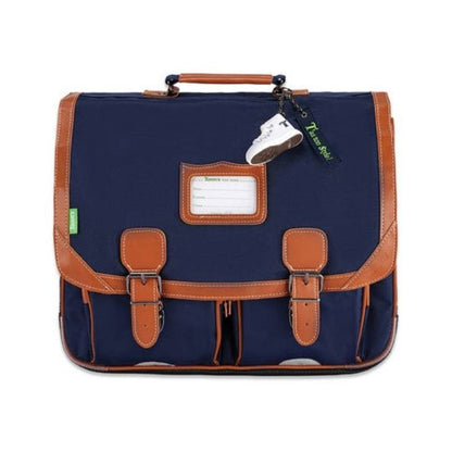 Cartable scolaire Tann's 41 cm bleu - tissu recyclé