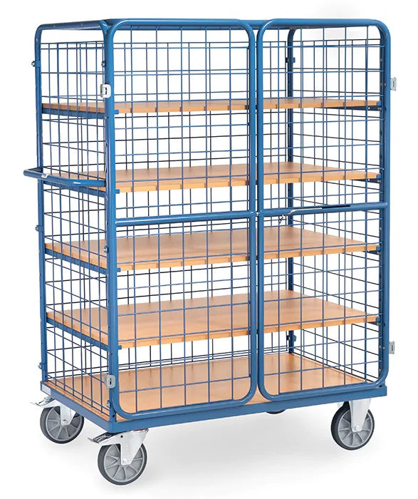 Chariot à étagères 5 plateaux - Charge 600 kg
