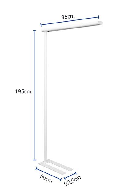 Lampadaire led mauljet blanc