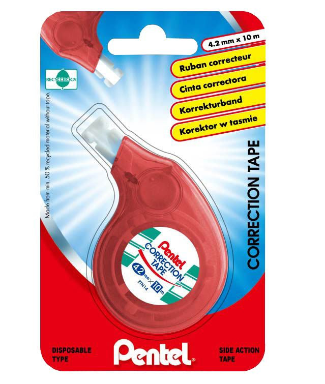 Correcteur à sec 4,2mm x 10m - Application latérale - Pentel