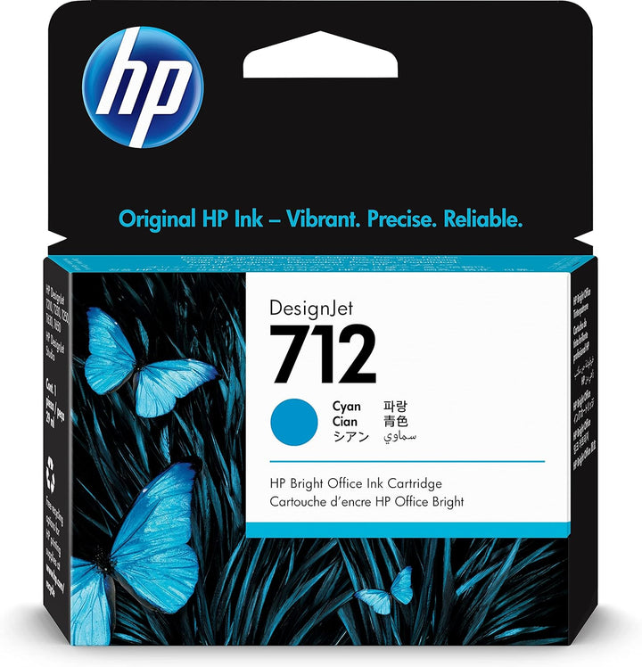 Cartouche Cyan 712 - 29ml pour HP DesignJet