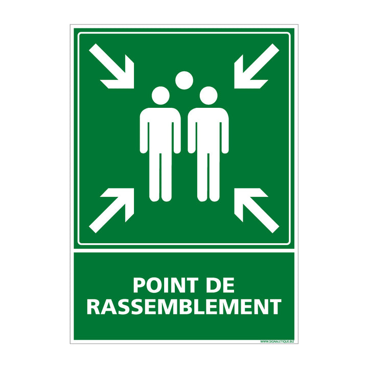 Panneau point de rassemblement - sécurité iso 7010