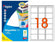 Étiquettes adhésives 32x40mm - lot de 288