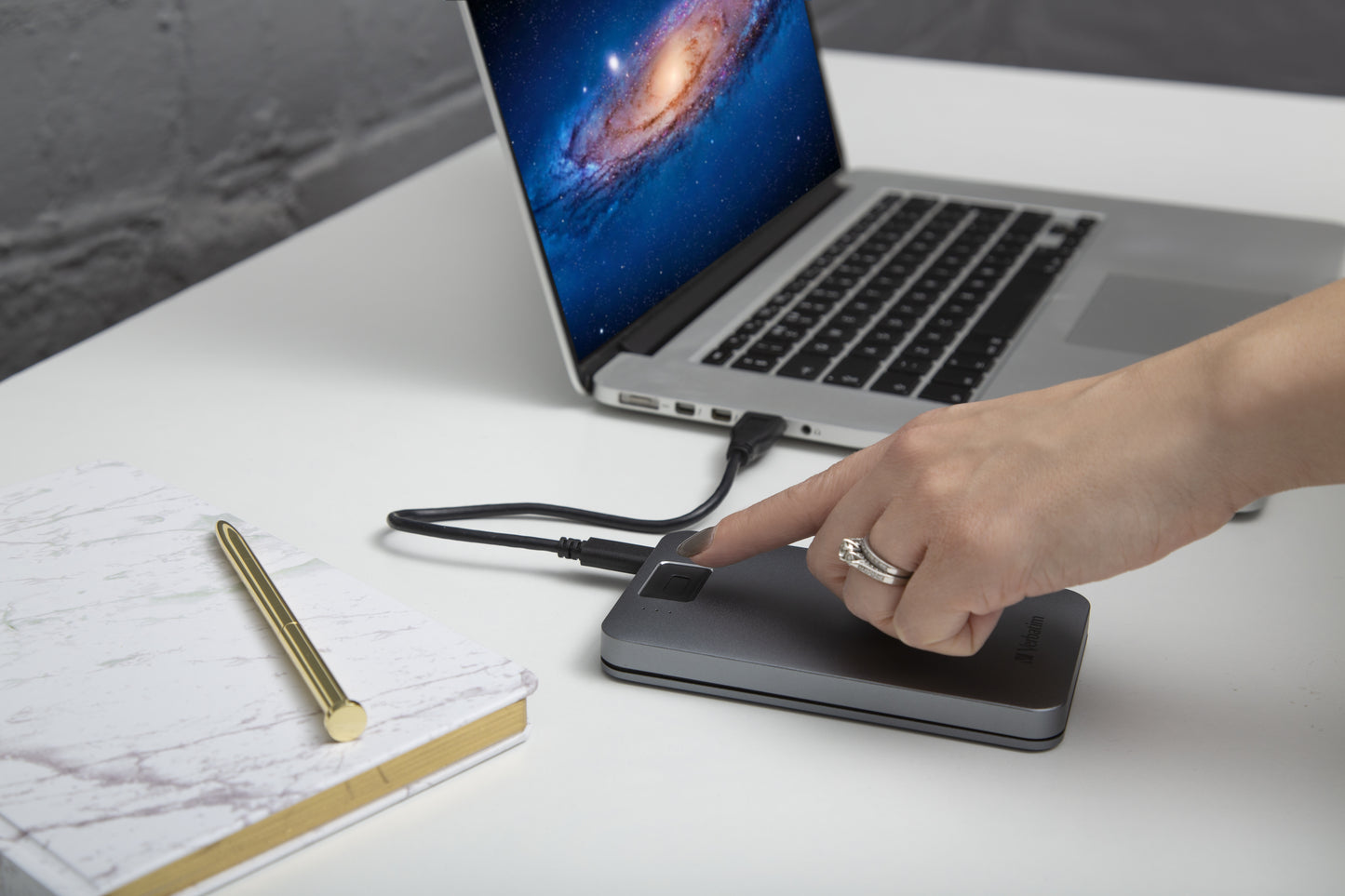Disque dur sécurisé Verbatim 2tb - empreintes digitales