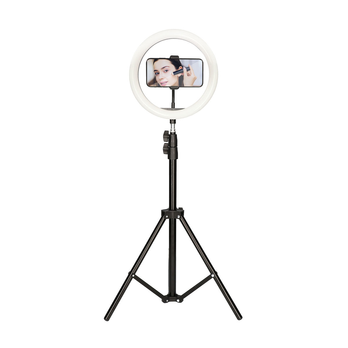 Anneau LED Selfie avec Trépied - 10 Intensités Lumineuses