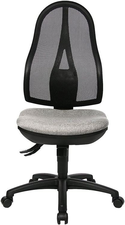 Chaise de bureau ergonomique Topstar Gris clair  - dossier respirant