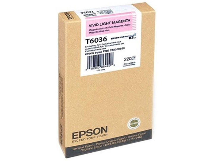 Cartouche Epson magenta clair t6036 220ml - impression grand format