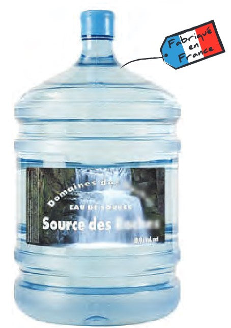 Bonbonne d'eau 18,9l - pack de 6 pour bureau