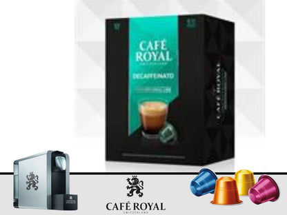 Capsules Café royal pro décaféinées 100% arabica - sans aluminium