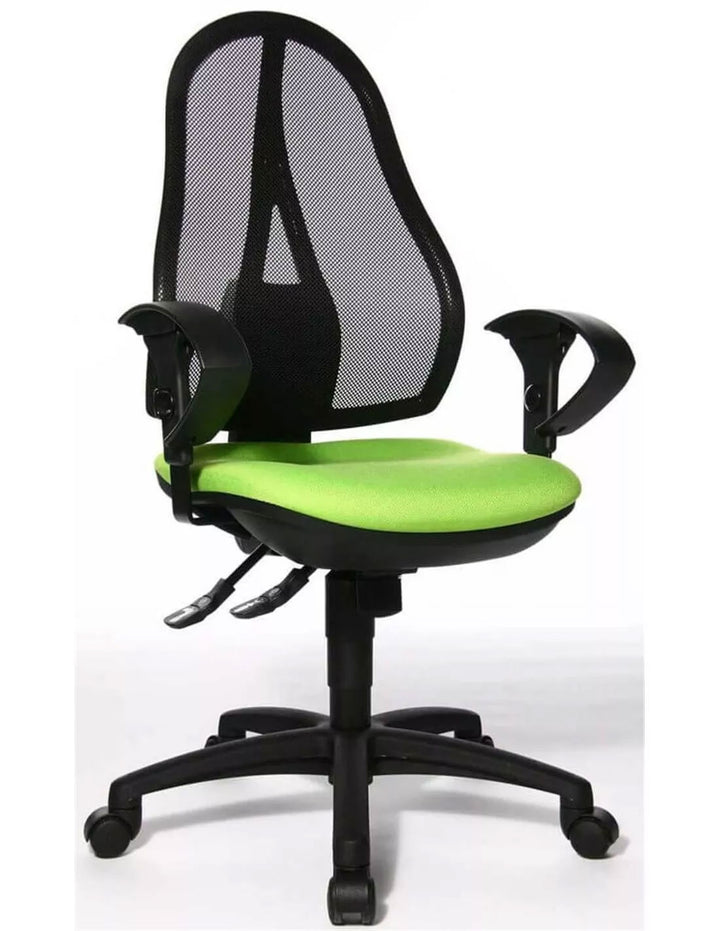 Chaise de bureau ergonomique Topstar - dossier maille vert