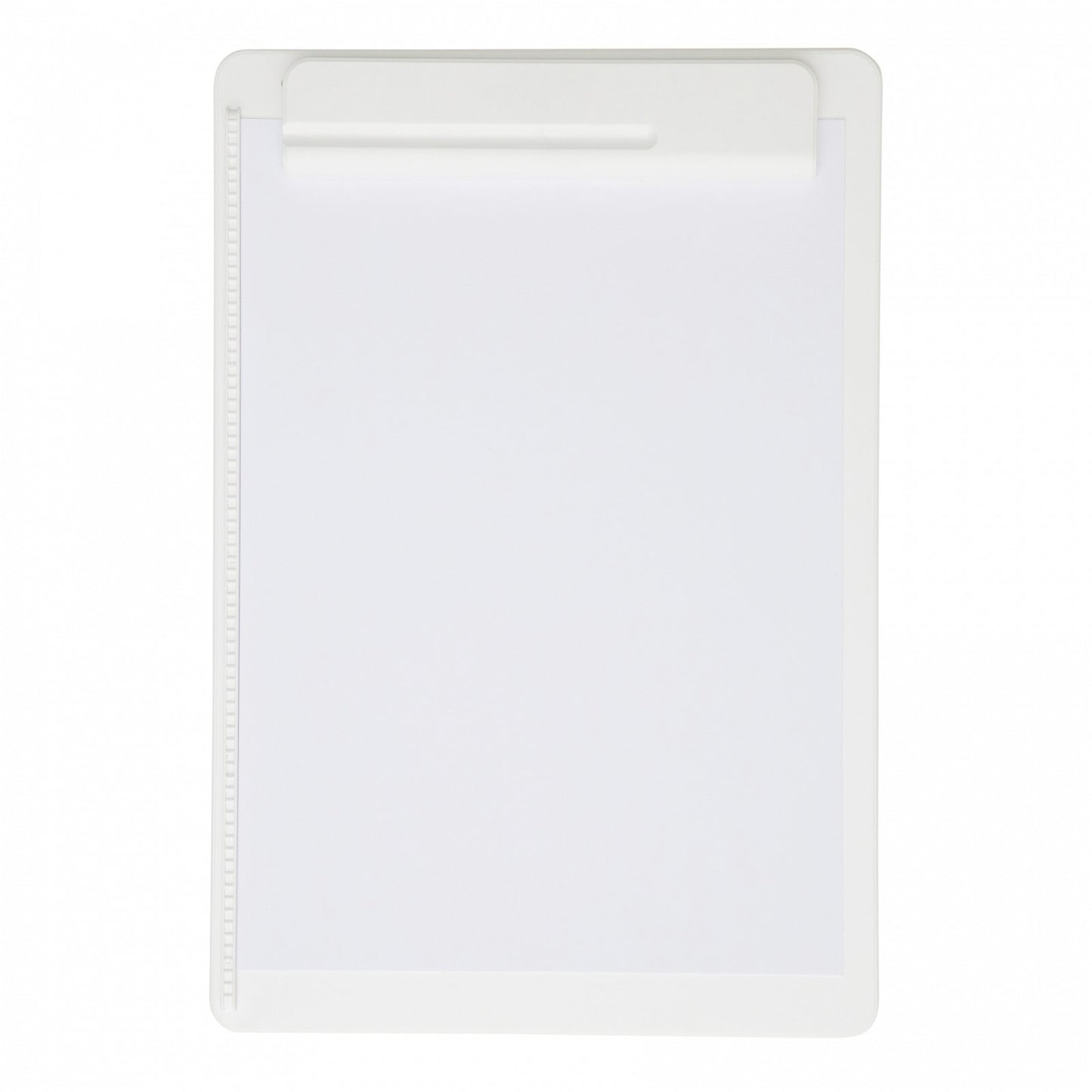 Porte-bloc avec pince A4 - plastique recyclé -blanc