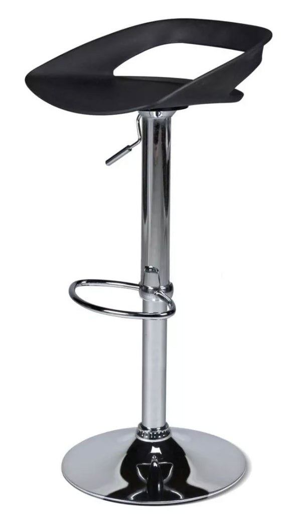Tabouret Haut Réglable - Coque Polypropylène Noir