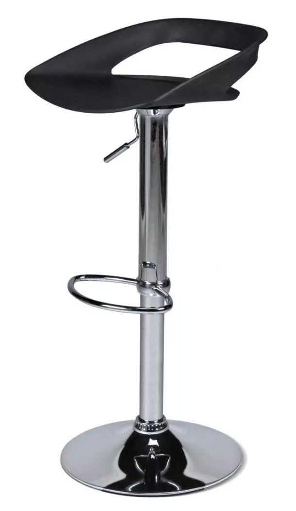 Tabouret Haut Réglable - Coque Polypropylène Noir