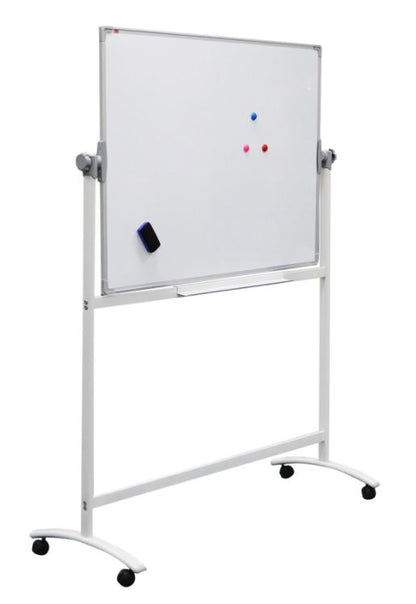 Tableau pivotant double face 120x180 cm sur roulettes