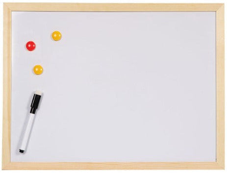 Tableau blanc magnétique 90x60 - encadrement bois