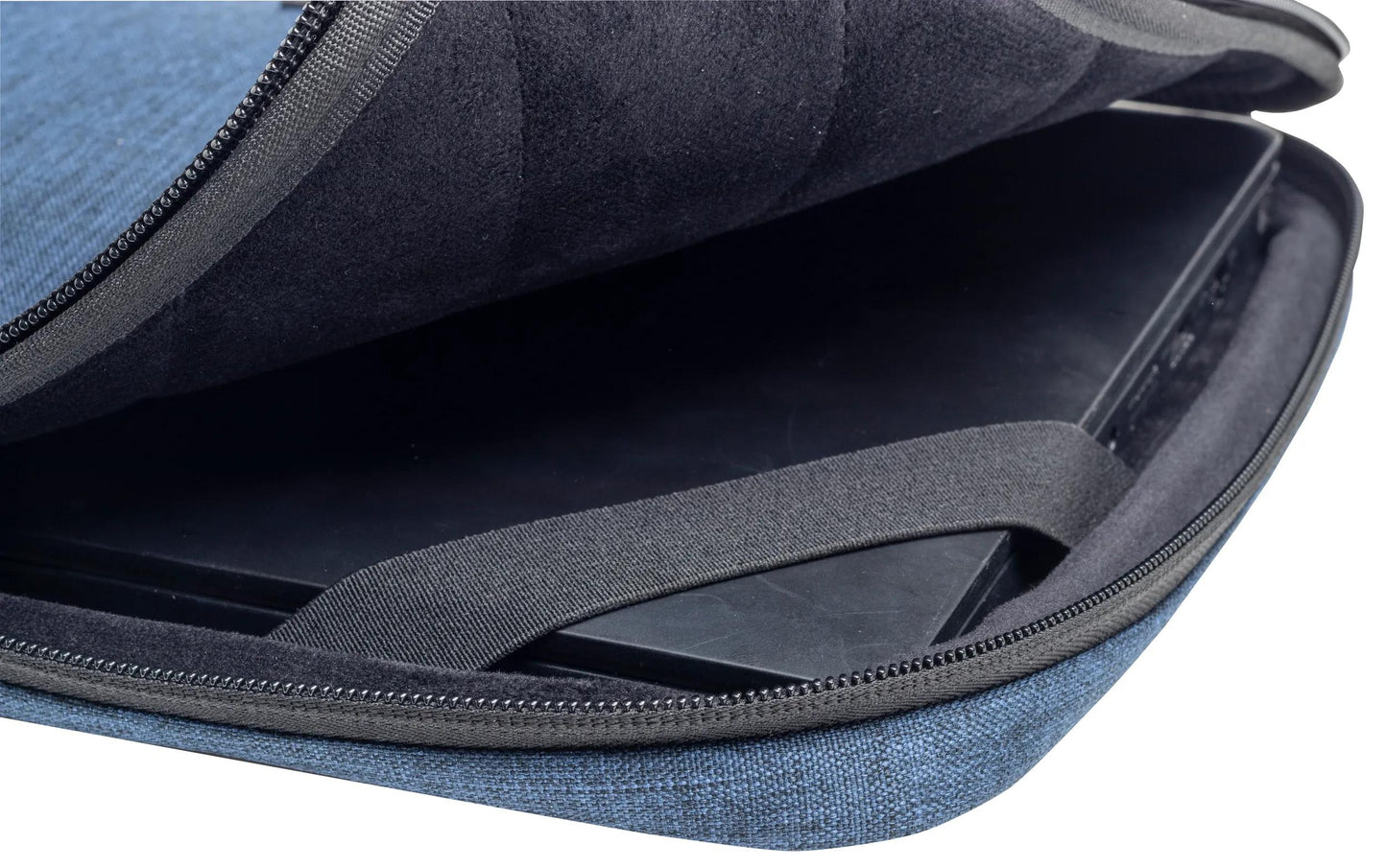 Housse informatique 15-16" - polyester recyclé bleu