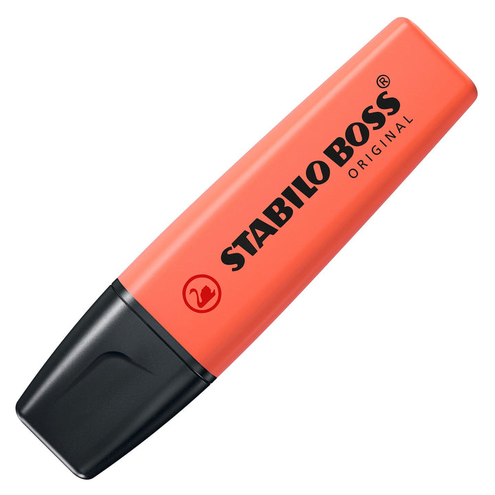 SurligneurStabilo boss  pastel corail - pointe biseautée
