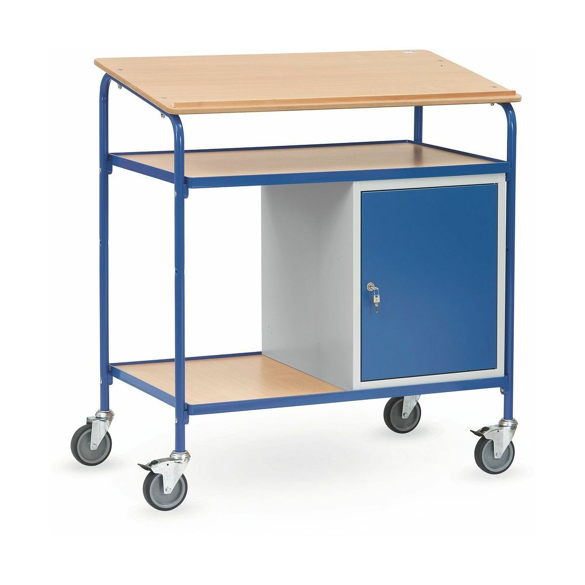 Pupitre Roulant avec Placard - 1000x600 mm, 100 kg