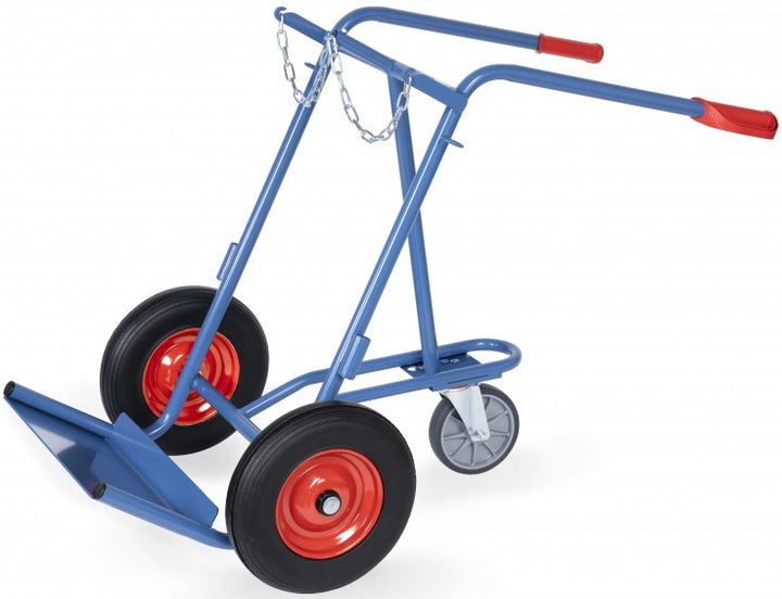 Diable porte-bouteilles 2x40-50L - Roues caoutchouc