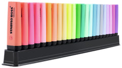 Surligneur Stabilo boss set de bureau  23 pièces - pointe biseautée
