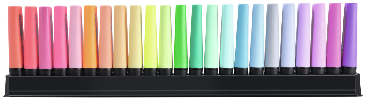 Surligneur Stabilo boss set de bureau  23 pièces - pointe biseautée