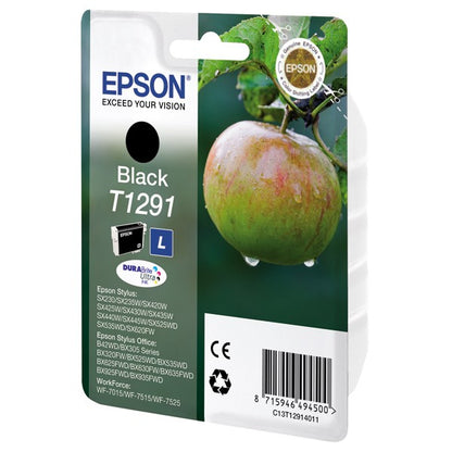 Cartouche d'encre Epson noire t1291 - résistante et économique