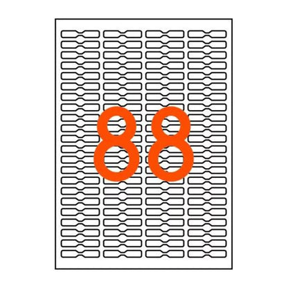 Étiquettes enlevables 25.4x10mm - multi-usages