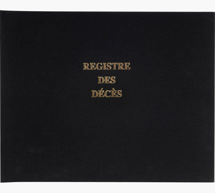 Registre décès 24x32 - papier 110 g/m²