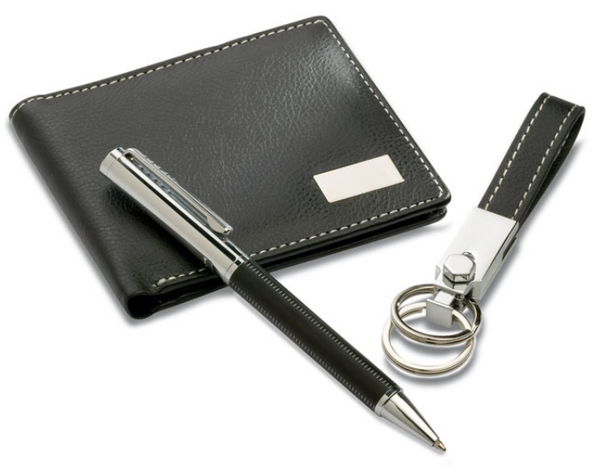 COFFRET CADEAU WALLET +STYLO+P CLES