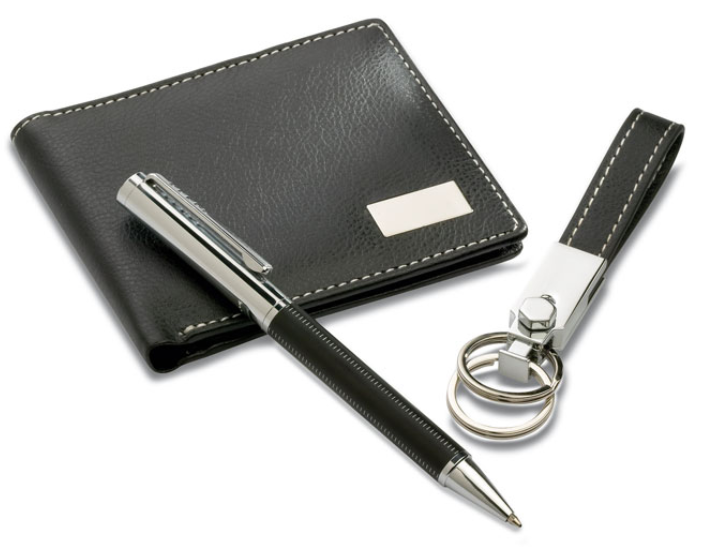 COFFRET CADEAU WALLET +STYLO+P CLES