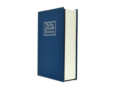 Coffre-fort livre bleu - format compact et discret