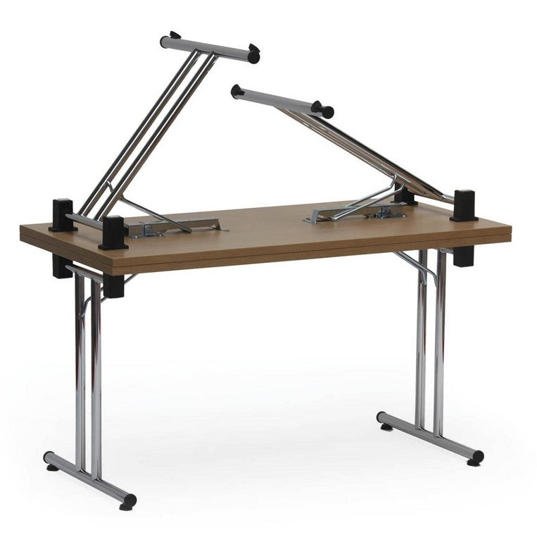 Table de réunion pliante 138x68 - Plateau hêtre