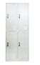 Vestiaire double 4 cases - h185 x l60 x p45 cm