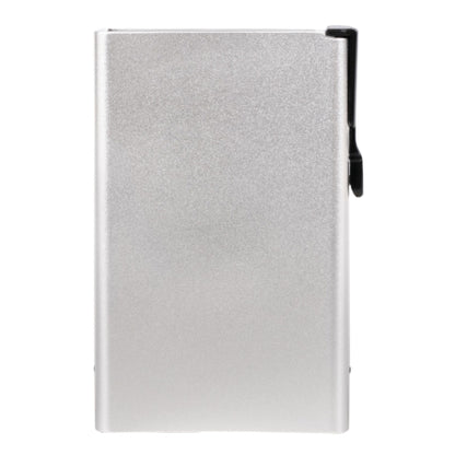 Porte-cartes de visite RFID aluminium - capacité 8 cartes.