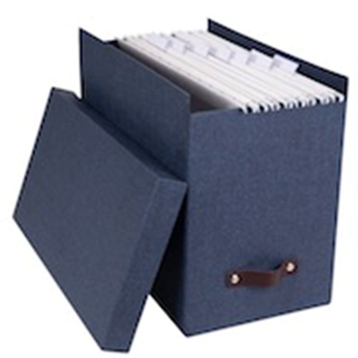 Classeur dossiers suspendus - 8 dossiers inclus -bleu jean