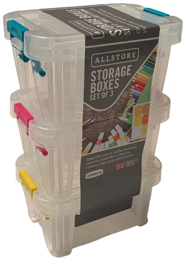 Boîte de rangement 3x0.2l - compacte et robuste