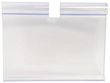 Porte-étiquette pour tag rayon- transparent 60x40 mm - paquet de 100