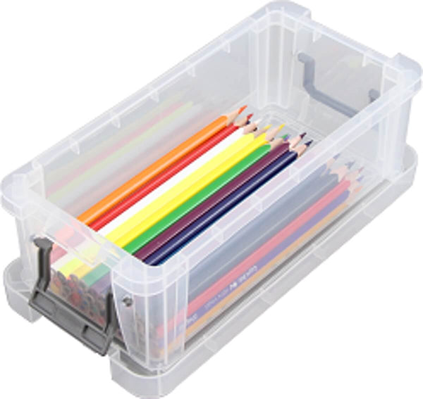 Boîte de rangement stylo 1.3l avec couvercle clip-lock -empilable
