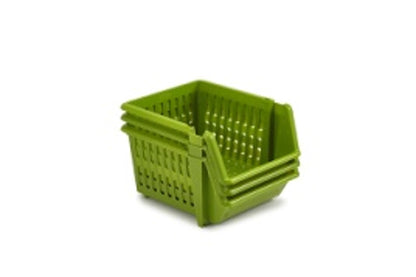 Boîte de rangement à bec - lot de 3, design empilable