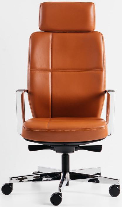 Fauteuil cuir californian exécutive -caramel