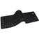 Clavier usb flexible étanche azerty - noir