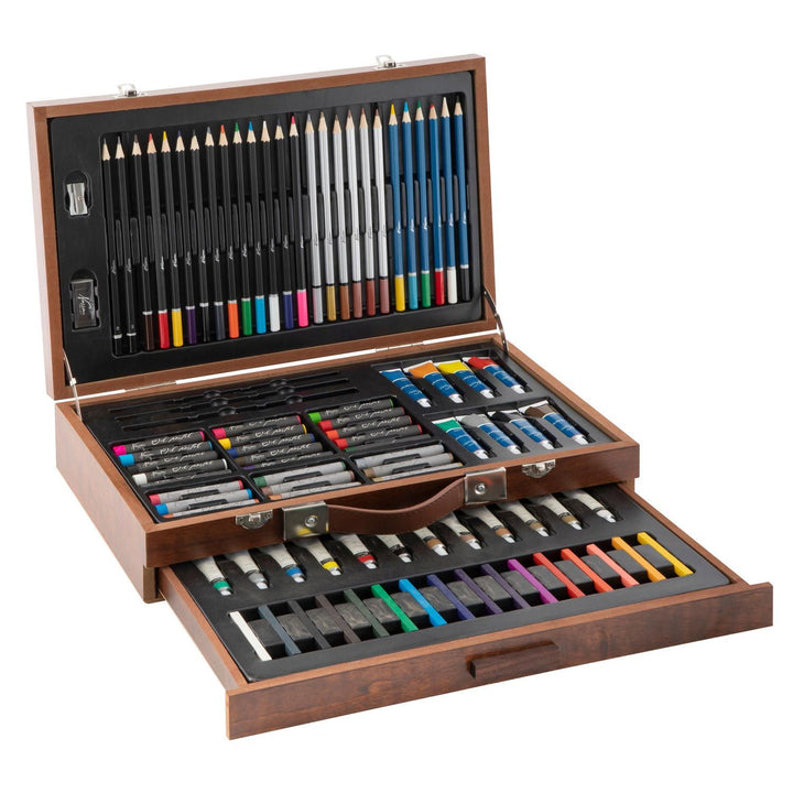 Mallette de dessin et peinture - 91 pièces complètes