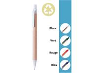 Stylo Bille Rétractable - Corps Carton Personnalisable