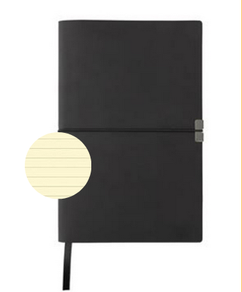 Cahier A5 80 Pages - Couverture Luxe Noire