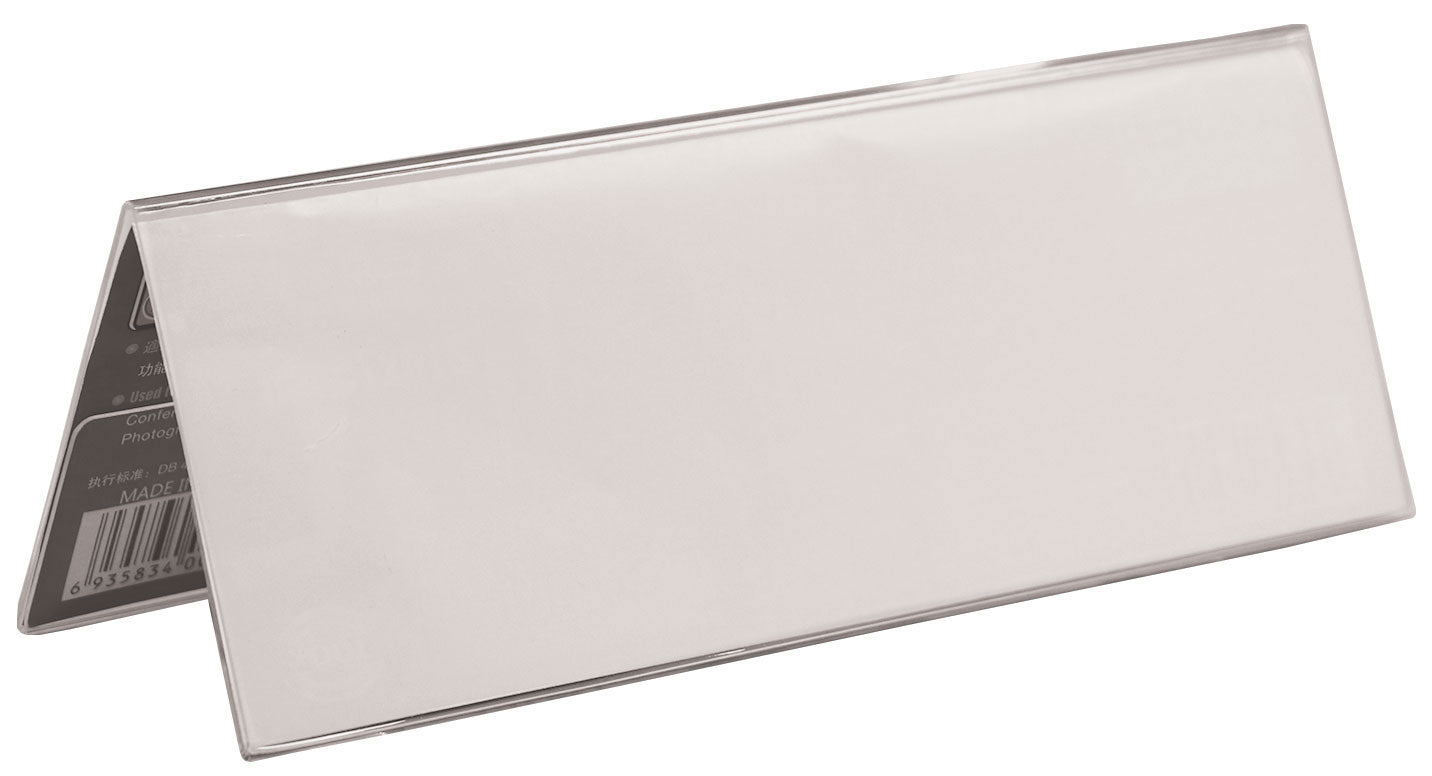 Porte-nom Chevalet 210x75mm - Double Face Personnalisable