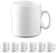 Tasses à café en porcelaine - lot de 6, résistantes