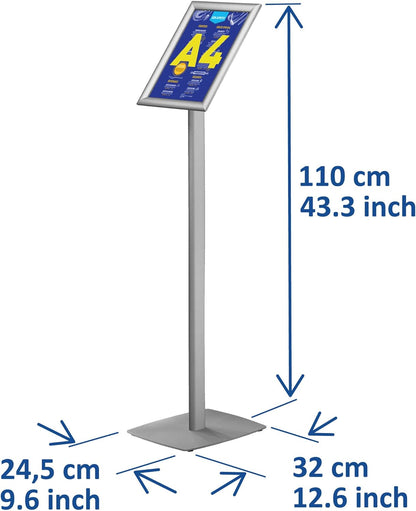 Porte affiche a4 sur pied - présentation élégante