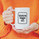 Mug émaillé personnalisable - design vintage