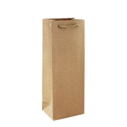 Sac cadeau bouteille kraft brun - dimensions optimales