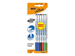 Feutre Effaçable à Sec BIC Velleda- lot de 4+1